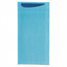 Lot de 250 Sacs Couverts Serviette Airlaid Bleu 33X40 Cm 90 10Pe G/m2 - serviette en papier à prix de gros Lot de 250 Sacs Couverts Serviette Airlaid Bleu 33X40 Cm 90 10Pe G/m2 - serviette en papier à prix de gros