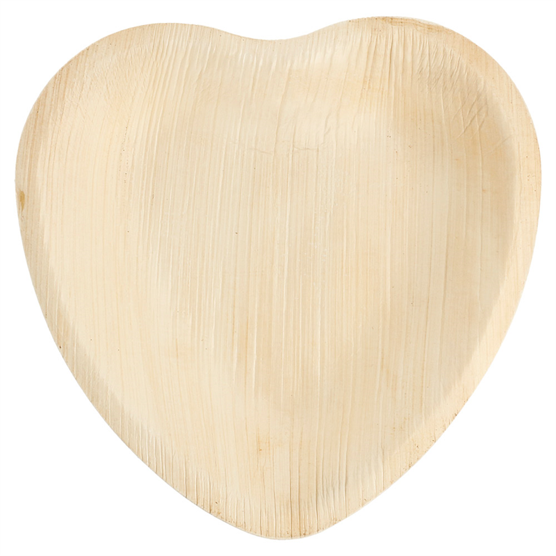 Lot de 200 Assiettes coeur à prix de gros - assiette à usage unique à prix grossiste