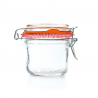 Lot de 48 Pot Fermeture Clip Papier Vichy - Bocal à prix de gros