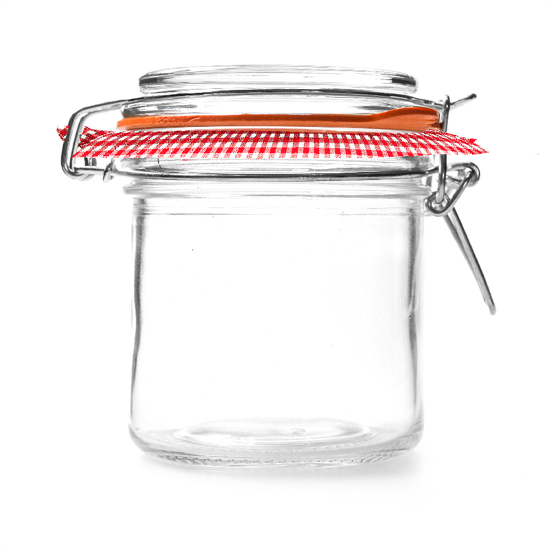 Set of 24 Jar Clip Closure Vichy Paper - Jar at wholesale prices