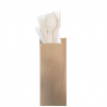 200 Set Cutlery, Napkins, Toothpicks in Kraft Bags - paper towel at wholesale prices