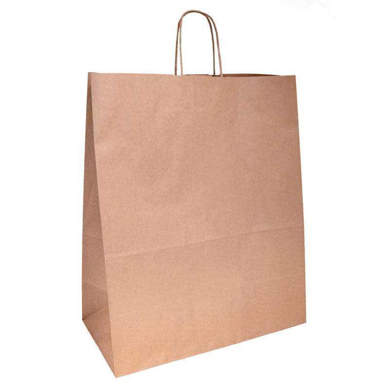 Pack of 150 Sos Bags With Handles 100 G/m2 - Natural bag at wholesale prices