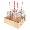Lot de 6 Set 4 PichetsPaille Avec Base - paille à prix de gros Lot de 6 Set 4 PichetsPaille Avec Base - paille à prix de gros