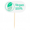 Lot de 100 Piques vegan - Produit en bois à prix de gros