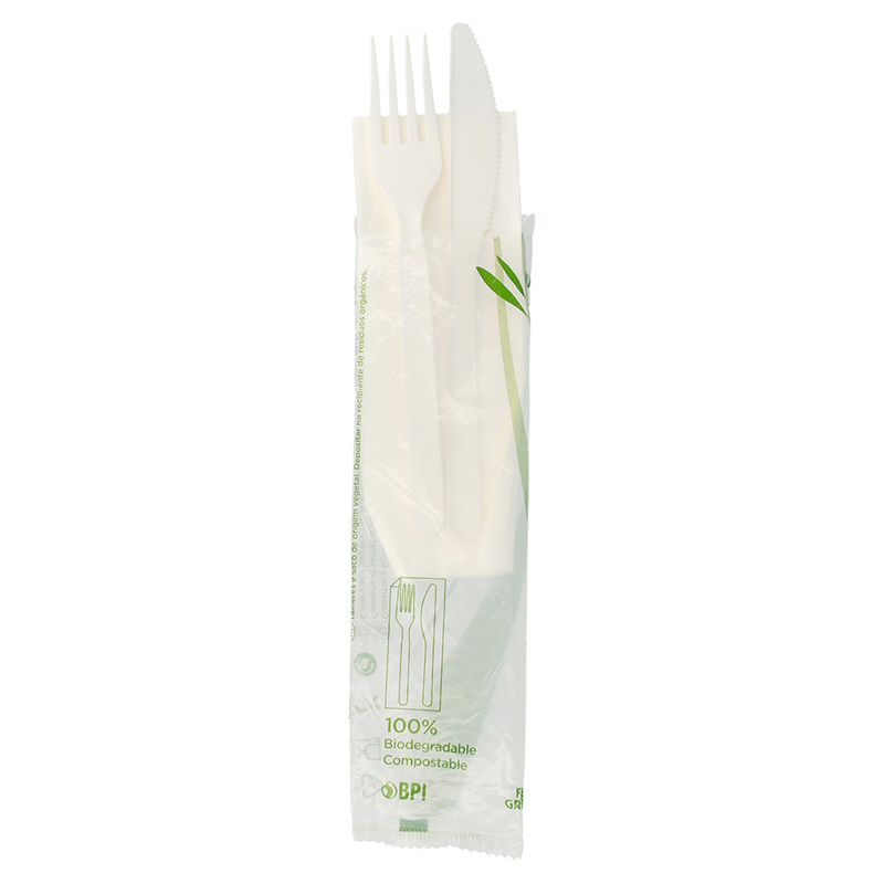 Lot de 500 Sachets 3/1 CouteauFourchetteServiette - serviette en papier à prix de gros
