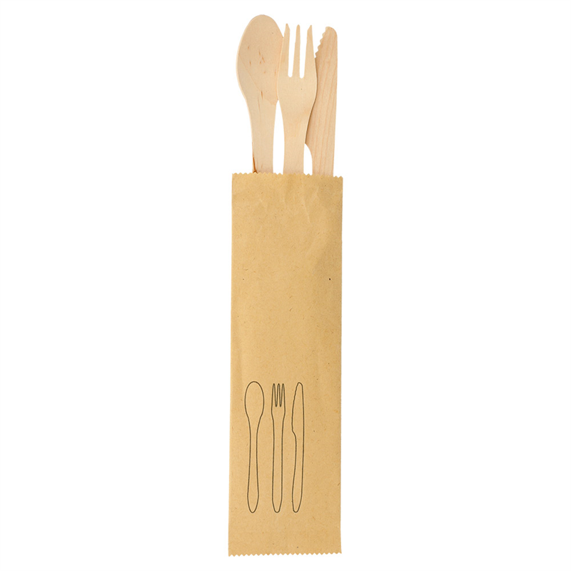 200 Set Fork, Knife, Spoon - Wooden spoon at wholesale prices