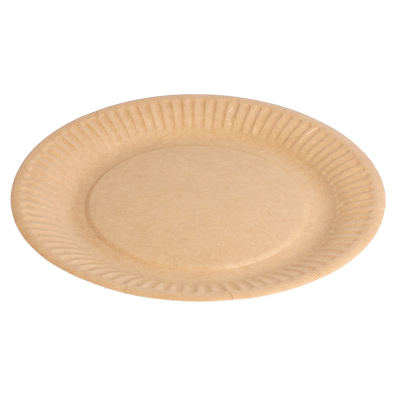 Lot de 400 Assiettes Rondes En Relief Bio-Laquées 260 G/m2 à prix de gros - assiette à usage unique à prix grossiste
