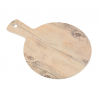 Set of 6 Similar Round Wooden Trays With Handle - Cutting board at wholesale prices
