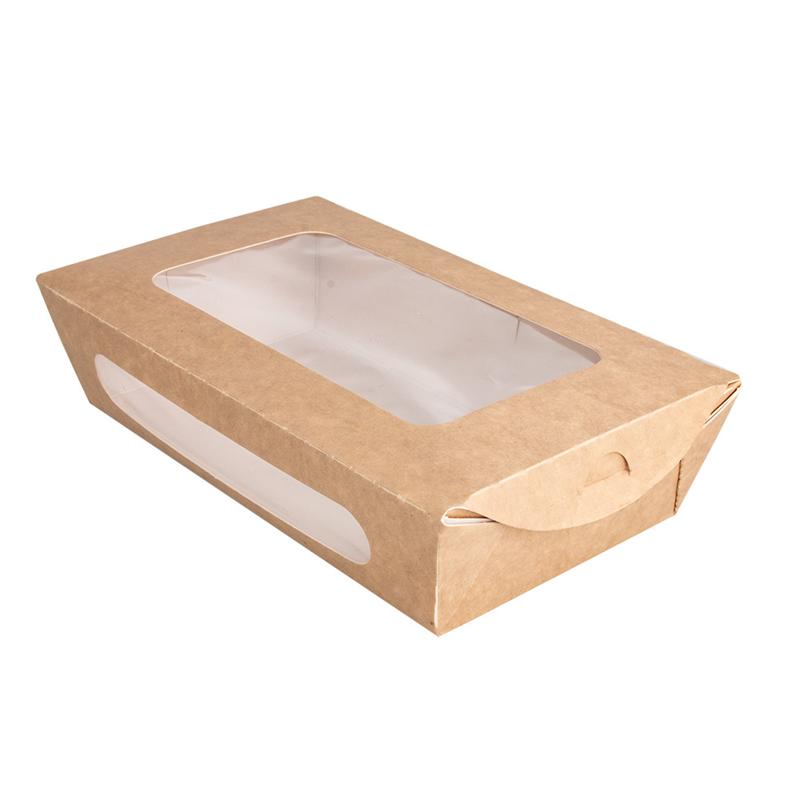 Lot de 200 Boîtes Avec Fenêtre Pour Salade 391 G/m2 Pe - boîte en carton à prix grossiste Lot de 200 Boîtes Avec Fenêtre Pour Salade 391 G/m2 Pe - boîte en carton à prix grossiste