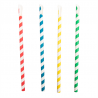 Pack of 100 Fringed Straws With Spoon - straw at wholesale prices