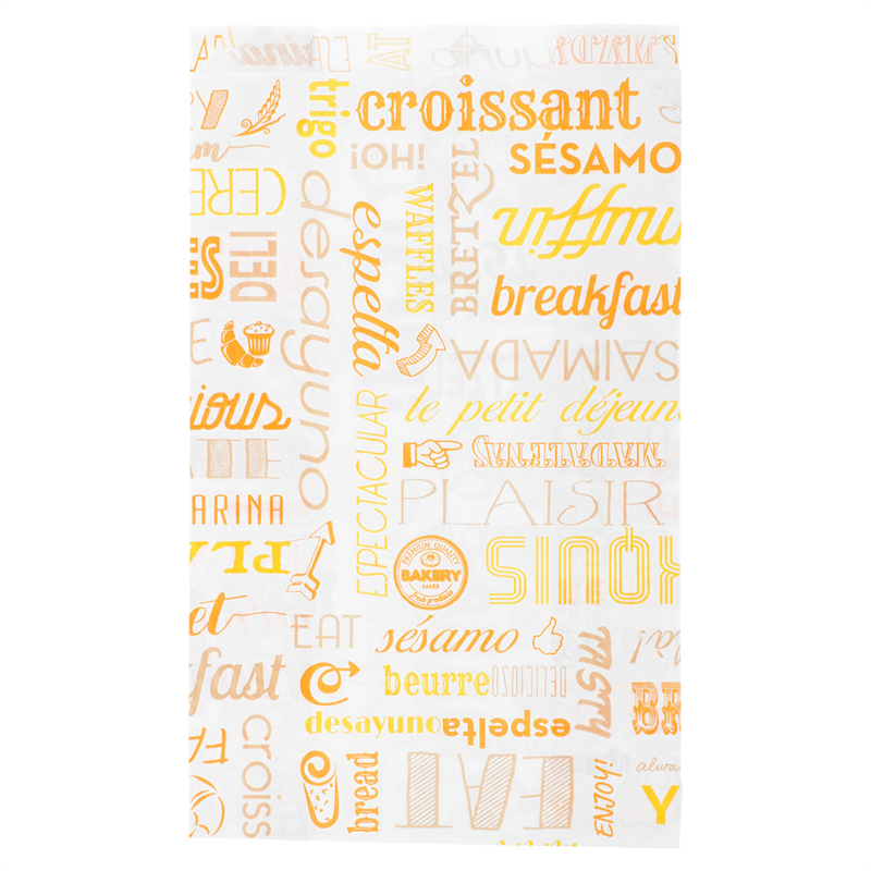 Pack of 500 Croissant bags 33 G/m2 - bag of pastries at wholesale prices