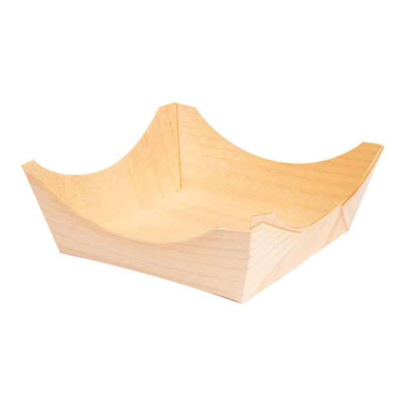 Pack of 100 Poplar Leaf Trays - tray at wholesale prices