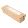 Lot de 200 Boîtes Sandwich Avec Fenêtre - Baguette 220 G/m2 Opp - boîte en carton à prix grossiste
