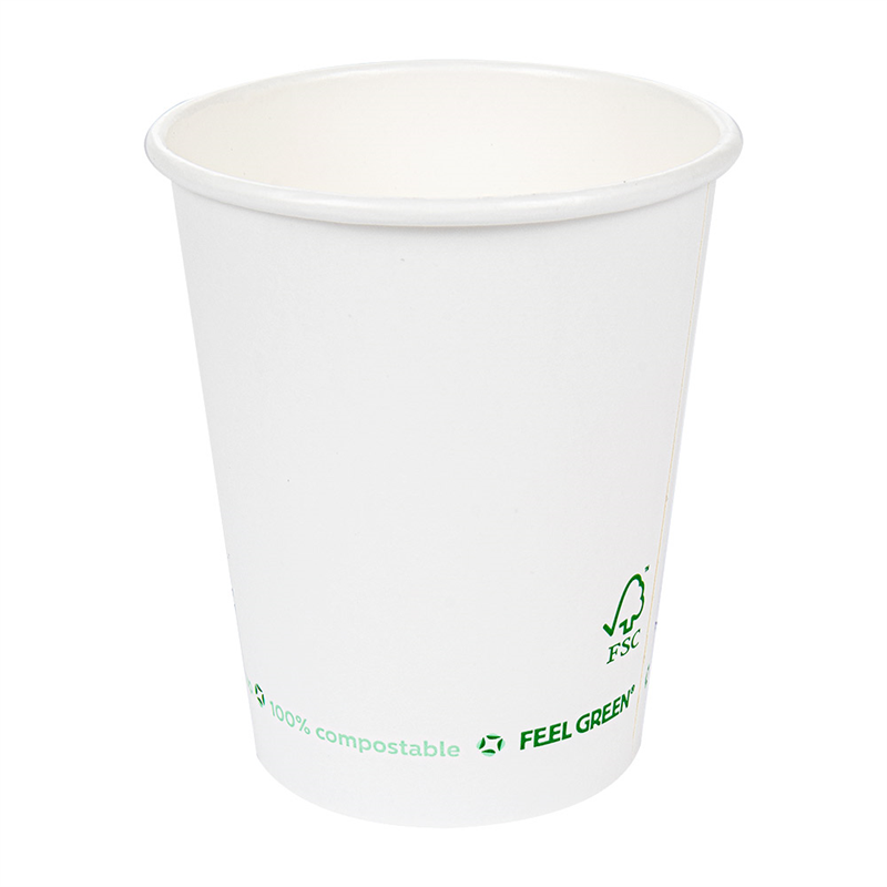 Pack of 1000 1-Wall Paper Cups 260 G/m2 - single-use cup at wholesale prices
