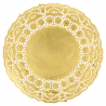 Pack of 100 Metallic round laces - lace doily at wholesale prices