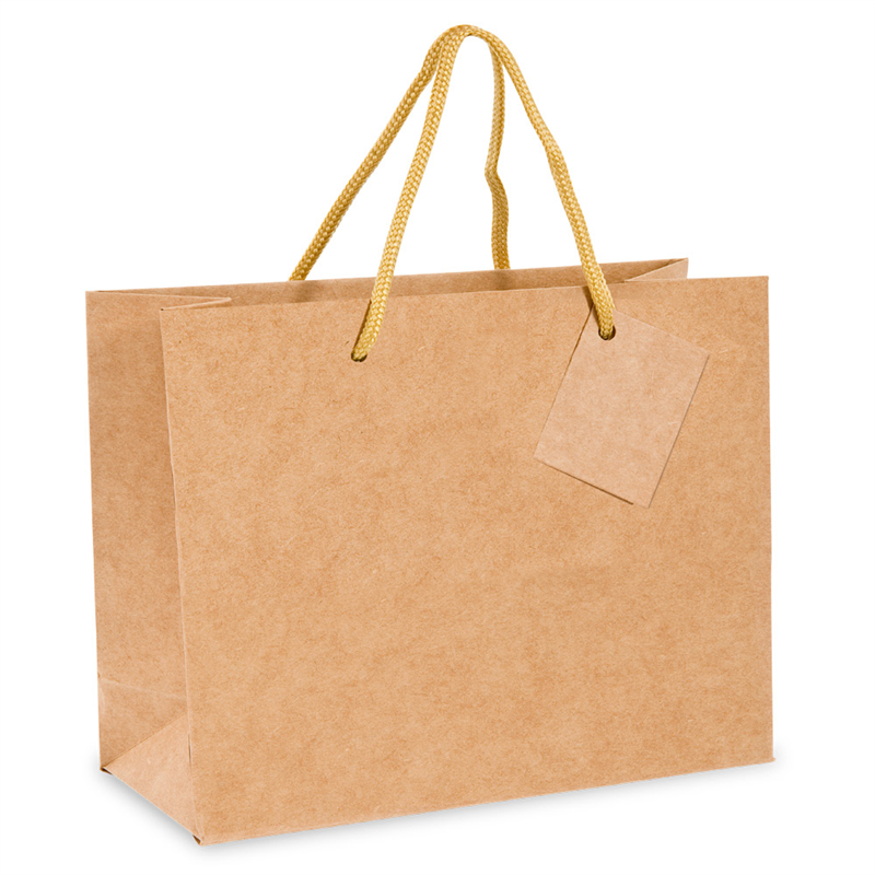 Pack of 100 Boutique Bags Drawstrings - Natural bag at wholesale prices