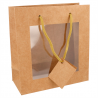 10 U. Bags With Window - Natural bag at wholesale prices