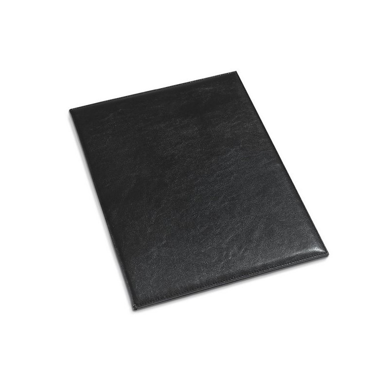 Carpeta de menú de elegante cuero sintético negro - Portafolios a precios de mayorista