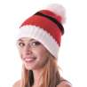 RED KNIT CHRISTMAS HAT - Christmas bonnet at wholesale prices
