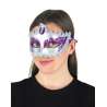 Violetter und silberner venezianischer Maske - Maske zu Großhandelspreisen
