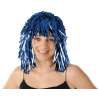 Blauwe Disco Peruk met Lange Haar - perruque tegen groothandelsprijzen
