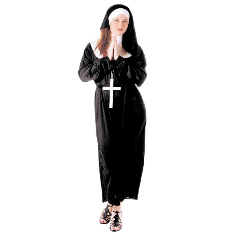 Costume Religioso XXL con Colletto e Coiffe - Costume a prezzi all'ingrosso