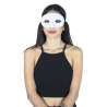 Weißer Velours-Loup, 25 cm Größe - Maske zu Großhandelspreisen