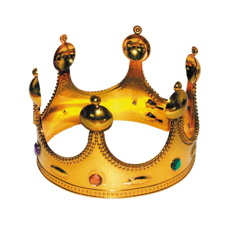 Coroa de Rei em Metal Dourado - coroa a preço grossista