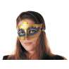 Máscara veneciana tamaño estándar oro y azul - mascarilla a precios de mayorista
