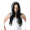 Hvidt Sorthat til Halloween 70 cm - paryk til engrospris Hvidt Sorthat til Halloween 70 cm - paryk til engrospris