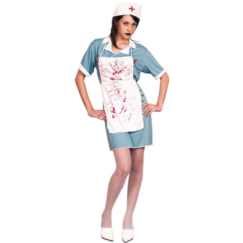 COSTUME INFIRMIERE SANGLANTE - Déguisement à prix grossiste