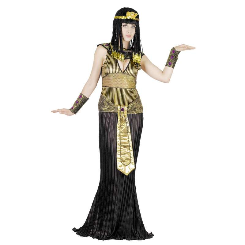 Cleopatra Kostume Sæt med Kjole og TilbehØr - Udklædning til engrospris