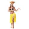 JUPE HAWAI RAFFIA JAUNE 60CM - jupe hawaï à prix grossiste