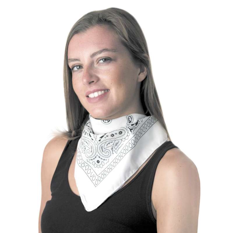 Bandana Blanca 55x55cm 100% Algodón - Bandana a precios de mayorista