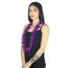 Colar Havai Violeta com 36 Pares de Flores - colar de flores a preço grossista