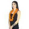Hawaiiansk Halskæde med 36 Orange Blomster - blomsterkrans til engrospris