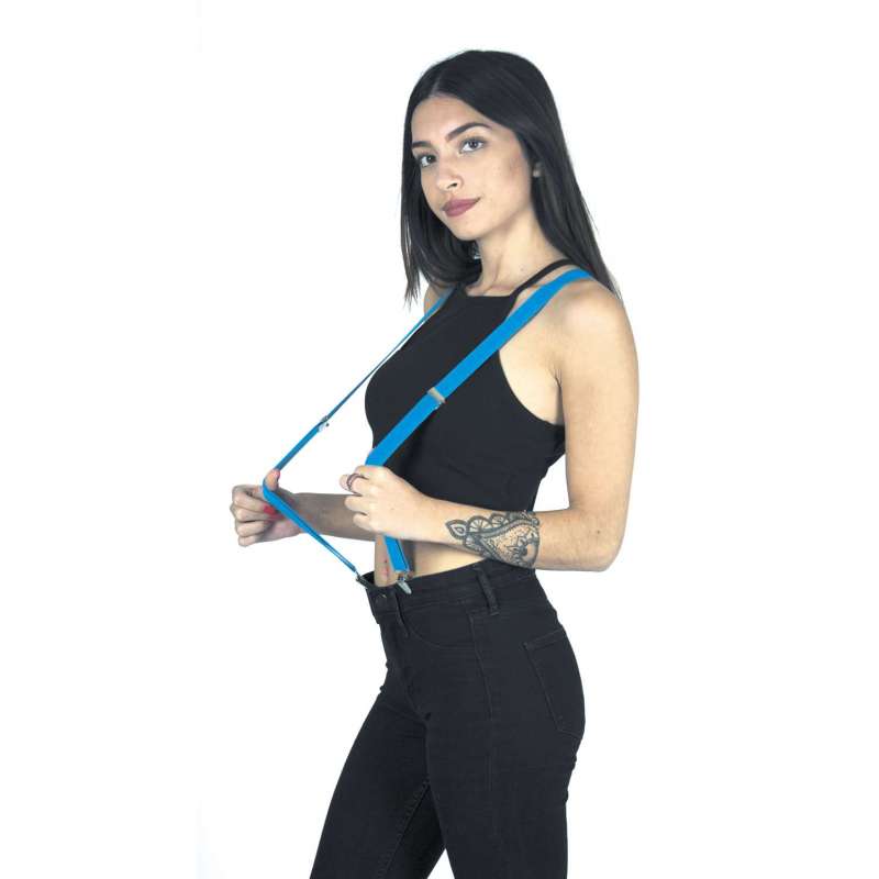 Tirantes Flúor Azules 2.5 cm Adulto - tirantes a precios de mayorista