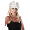 Silberne Disco-Cap aus 100% Polyester - Cap zu Großhandelspreisen Silberne Disco-Cap aus 100% Polyester - Cap zu Großhandelspreisen