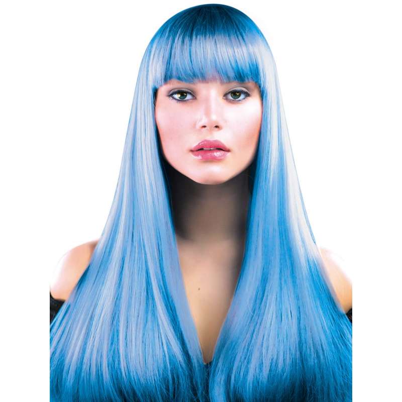 PERRUQUE LOLA TURQUOISE NEON - perruque à prix grossiste
