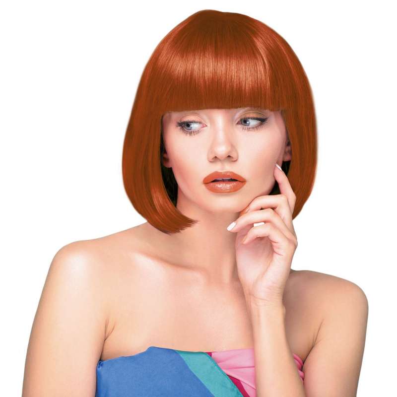 Peluca Cabaret Roja Talla Única - peluca a precios de mayorista