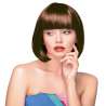 Parrucca Cabaret Marrone Scura 60 cm - parrucca a prezzi all'ingrosso