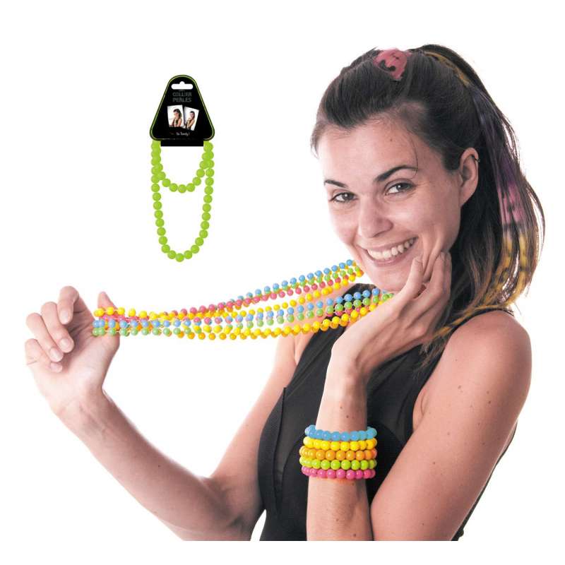 Groene Parels Sieraad 45 cm - ketting tegen groothandelsprijzen