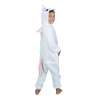 Pink og hvid unicorn kigurumi til bØrn 7/9 år - Udklædning til engrospris Pink og hvid unicorn kigurumi til bØrn 7/9 år - Udklædning til engrospris
