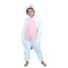 KIGURUMI PINK AND WHITE UNICORN COSTUME CHILD T 11/14 YEARS - Disguise at wholesale prices