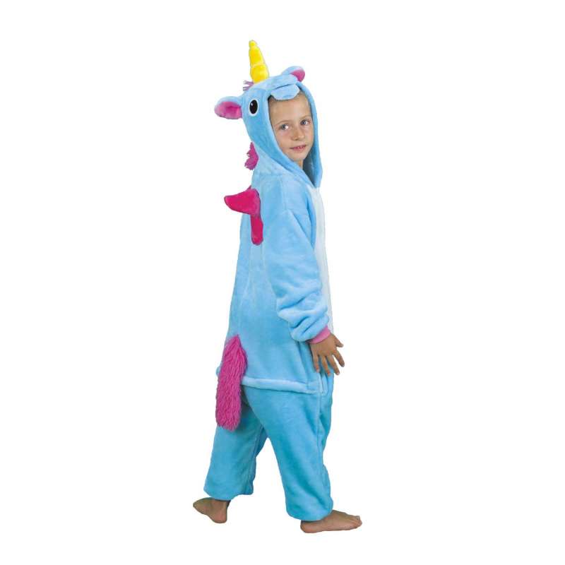 COSTUME KIGURUMI BLUE UNICORN CHILD T 4/6ANS - Disguise at wholesale prices