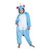 Blauwe Eenhoorn Kigurumi Kostuum Kind 11/14 Jaar - Verkleedkostuum tegen groothandelsprijzen