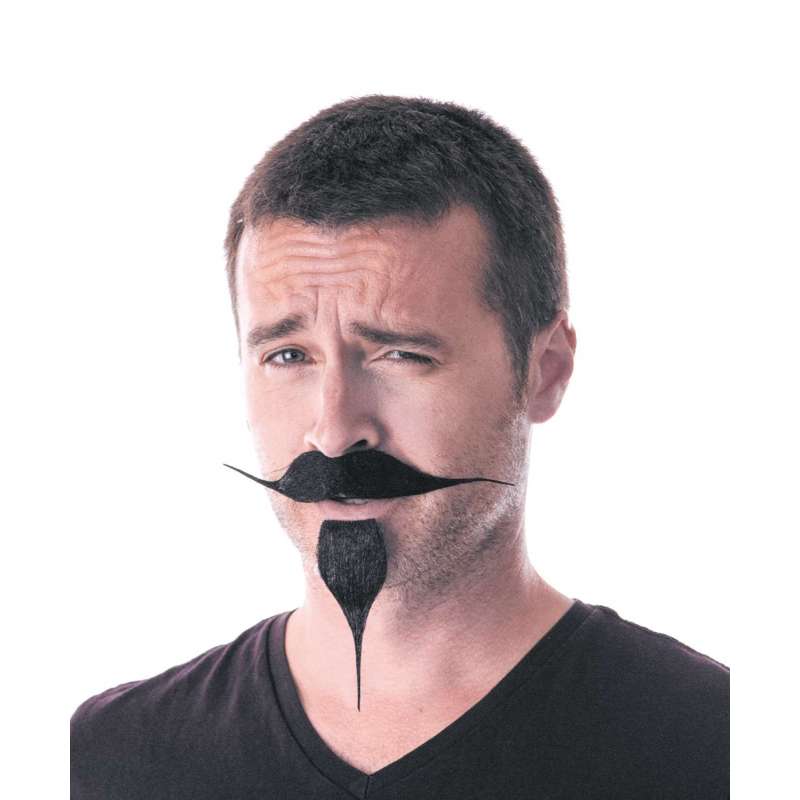 BLACK RUBBER MOUSTACHE - moustache at wholesale prices