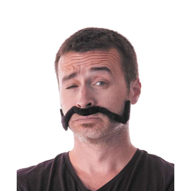 BLACK CHINESE MOUSTACHE - moustache at wholesale prices