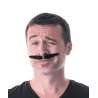 Sort Gangsta Oversized Moustache - skæg til engrospris
