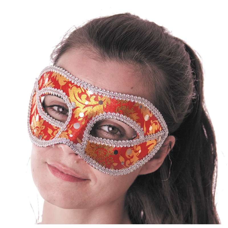 CARNIVAL MASK VENICE RED - mask at wholesale prices